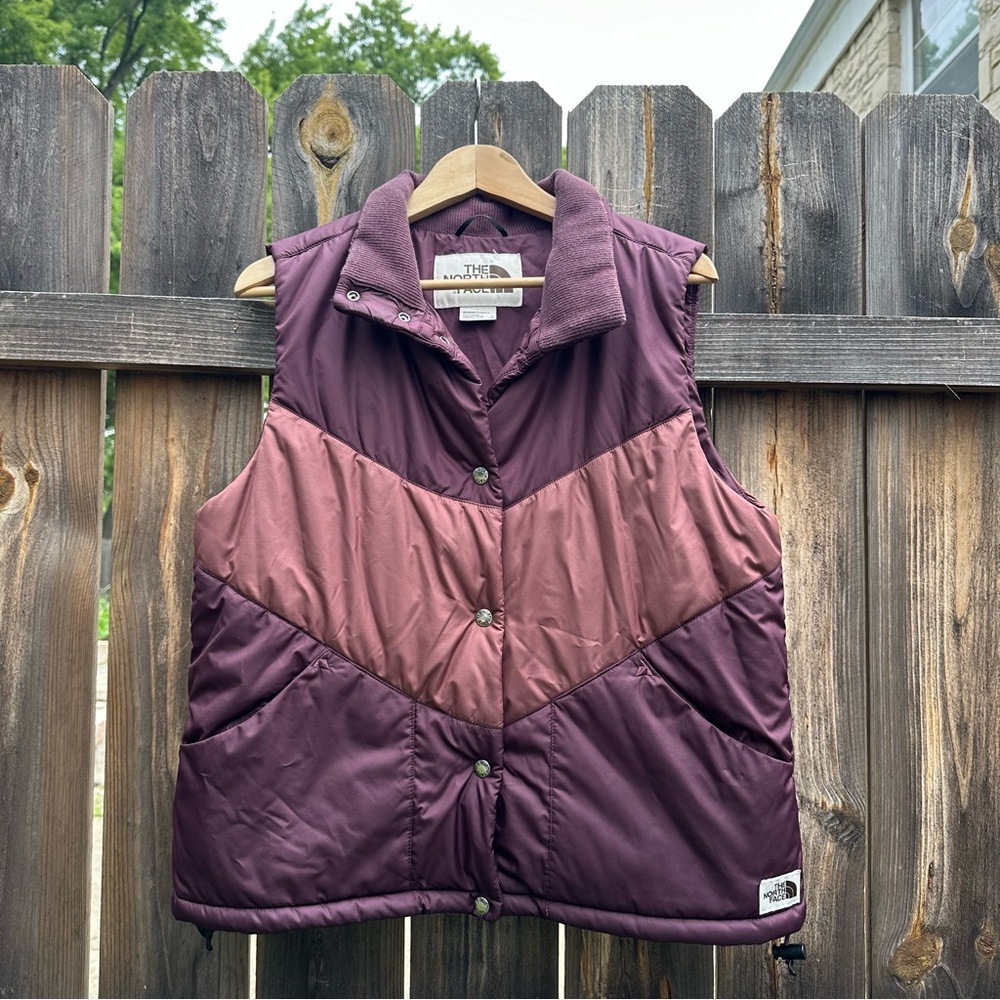 The North Face Women’s Puffer Vest – Plum & Mauve – Size Large